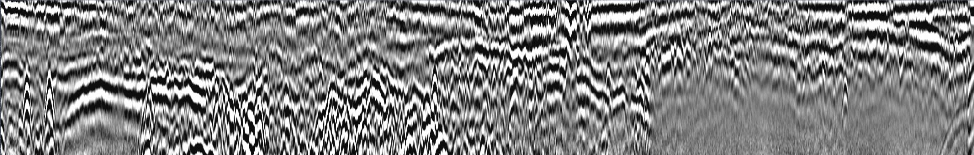 GPR B-Scan Radargram